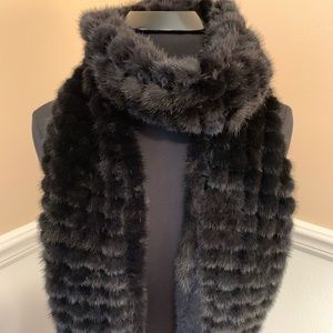Black Mink Scarf
